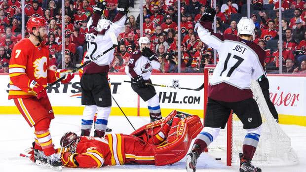 calgary flames playoffs rebound